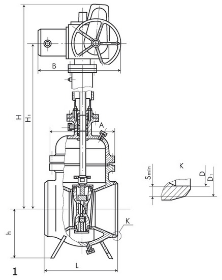 Задвижки клиновые ИА 11165-800 ТУ У 00218271.007-99