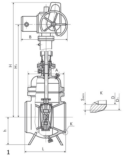 Задвижки клиновые ИА 11165-100, ИА 11165-150 ТУ У 00218271.007-99