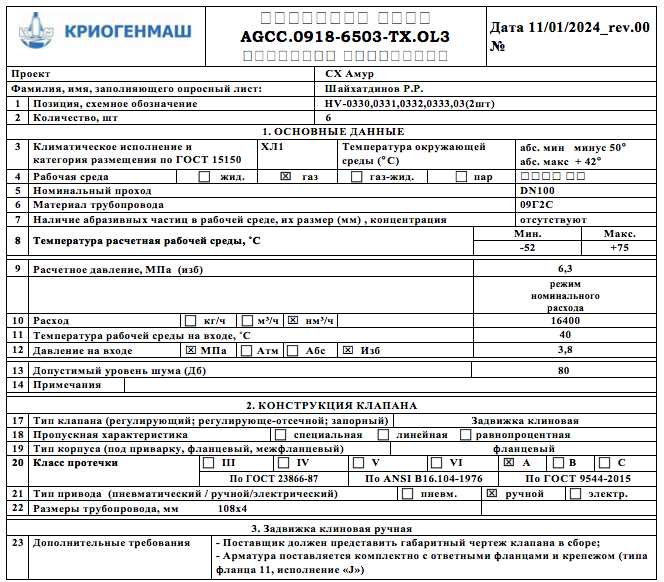 Акционерное общество «Криогенмаш» закупает задвижки на ЭТП ГПБ