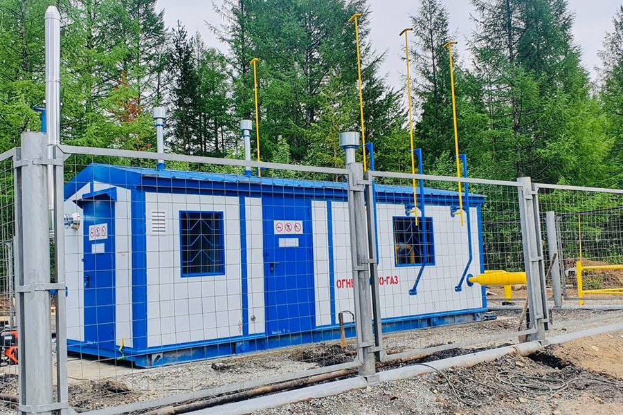 Компания «Сахатранснефтегаз» возвела новый ГРП в поселке Иенгра Нерюнгринского района