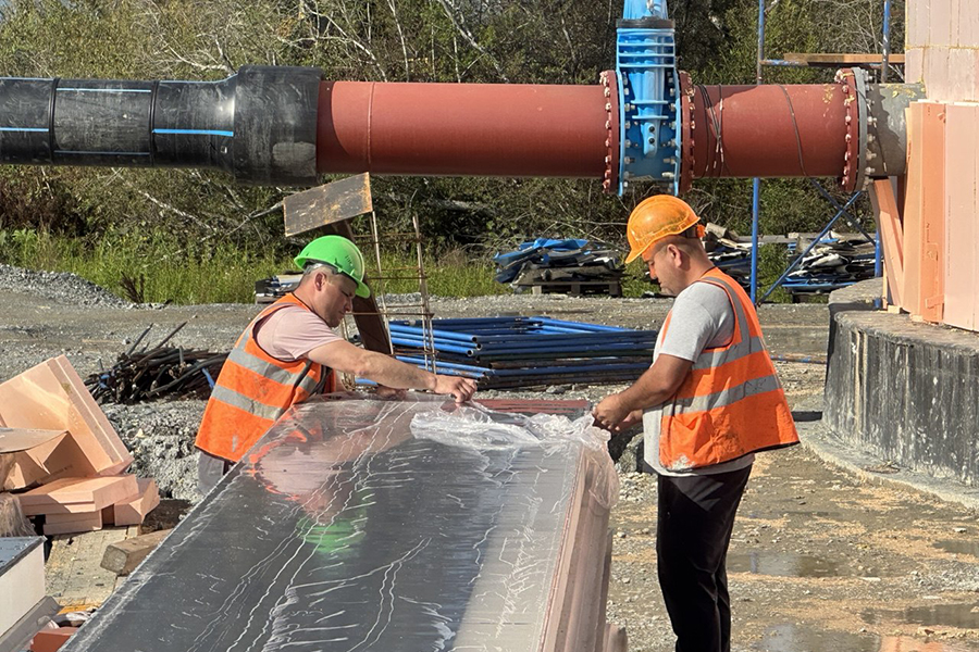 При строительстве водозабора «Южный» в Южно-Сахалинске применяются технологически сложные решения