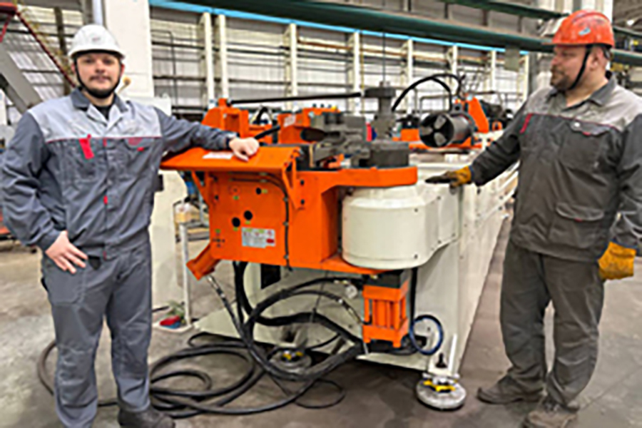 На производстве ООО «Белэнергомаш – БЗЭМ введен в работу новый трубогибочный станок CNC 100TSR-RBF