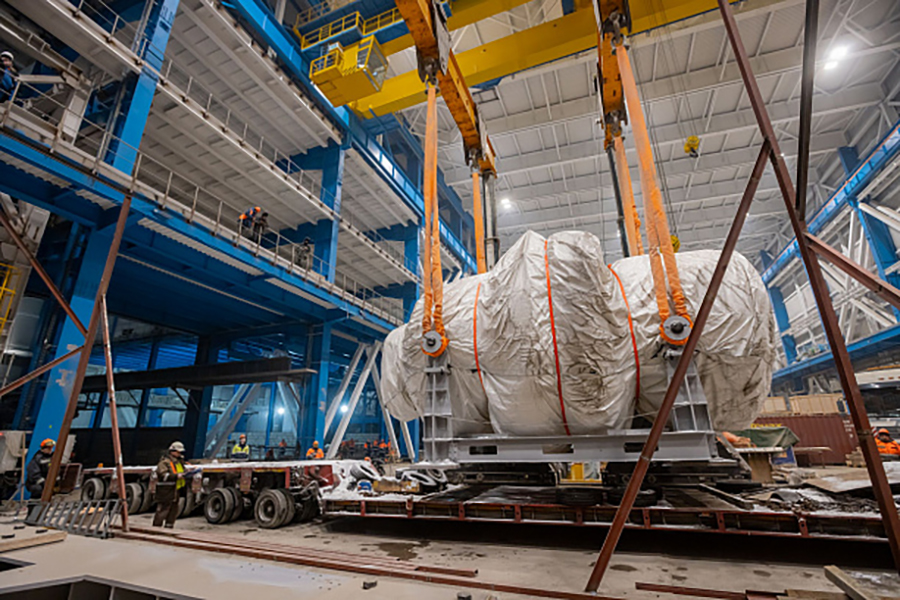 На площадку Южно-Якутской ТЭС доставлена первая газовая турбина установленной мощностью 110 МВт