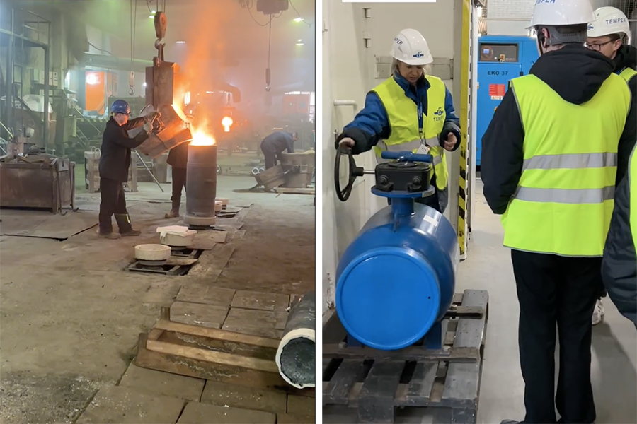 Студенты первого курса «Варгашинского образовательного центра» ознакомились с производством ООО «ТЕМПЕР»