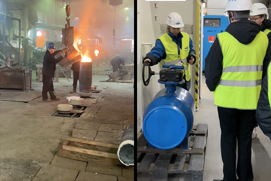 Студенты первого курса «Варгашинского образовательного центра» ознакомились с производством ООО «ТЕМПЕР»