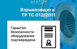 Компания «АЗ АТОМ» получила сертификат соответствия требованиям ТР ТС 012/2011