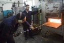Изначально заготовки разогревают в печи