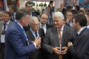 Заместитель Председателя Правления ОАО «ГАЗПРОМ» Валерий Александрович Голубев во время осмотра экспозиции выставки