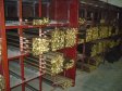 Стеллажи с прутками различных диаметров для различных кранов