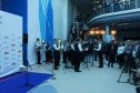 Перед началом церемонии открытия играл живой оркестр