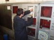 Термограф записывает в течении всего времени температуру для контроля качества и не нарушения тех процесса