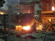Вид заливки стали со стороны