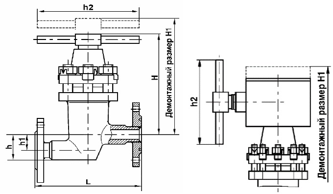 Клапан сильфонный регулирующий Уплотнение мет/мет по ТУ 3742-017-49149890-2003