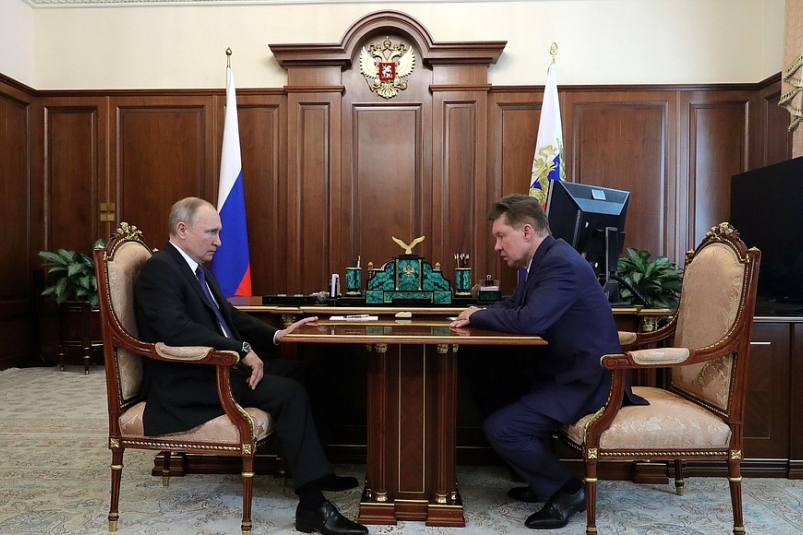 Вопрос газификации регионов РФ был поднят на встрече Владимира Путина и Алексея Миллера