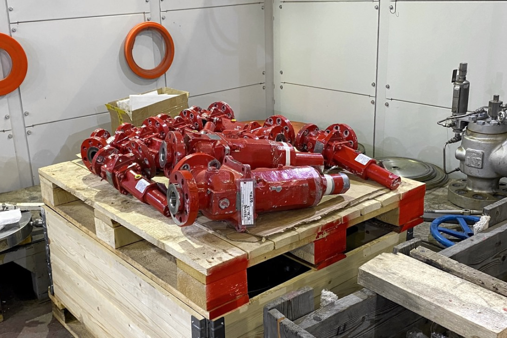 В НБМ проводят диагностику, ремонт и тарировку пружинных предохранительных клапанов с КСПГ КС «Портовая»