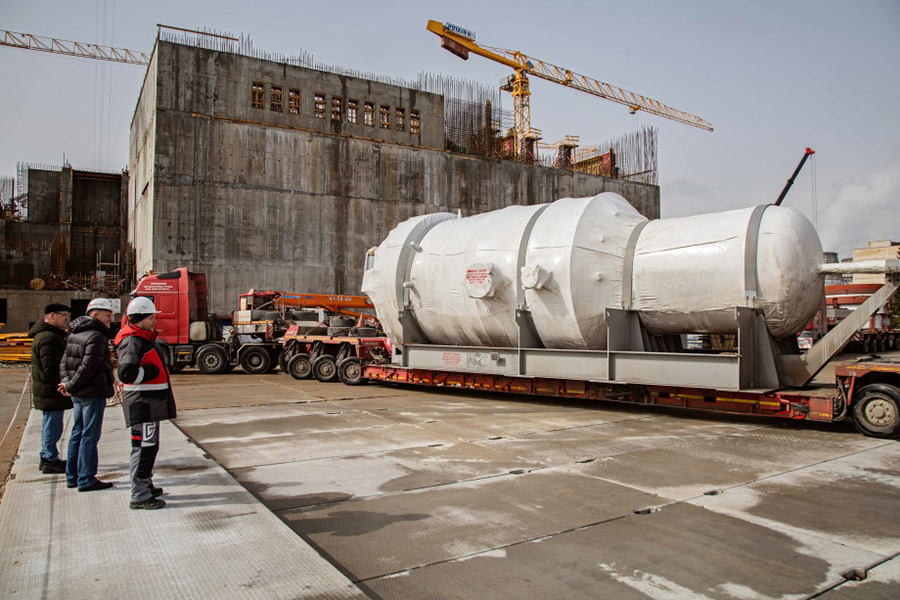 На площадку научного центра «ГНЦ НИИАР» доставлен корпус сооружаемого исследовательского реактора МБИР