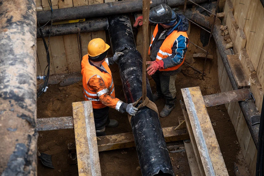 Компания «МОСГАЗ» завершает реконструкцию участка газопровода среднего и низкого давления протяженностью 2,5 км
