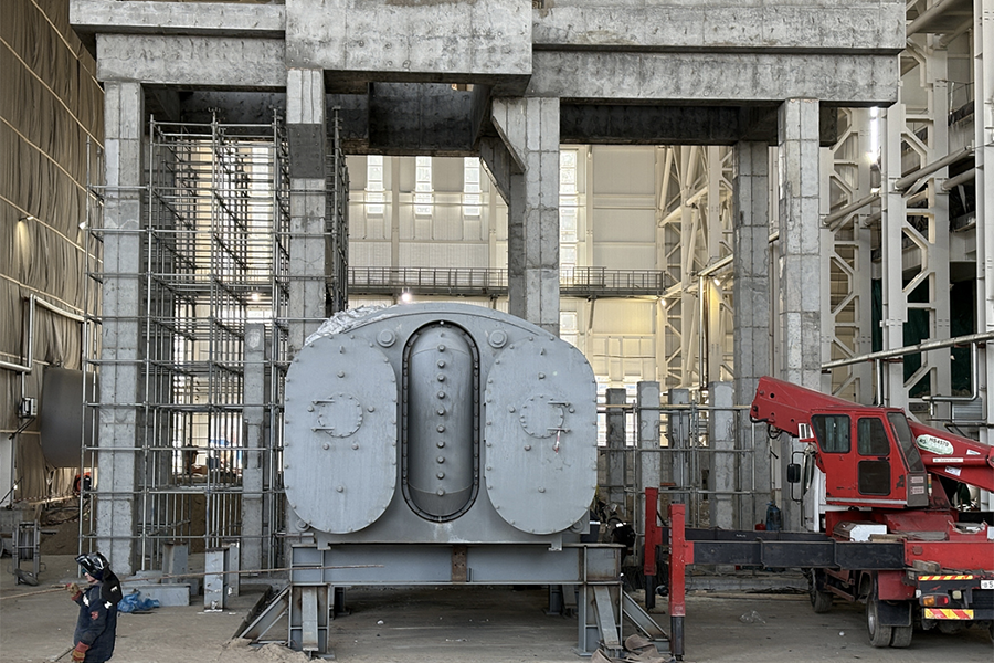 На Хабаровской ТЭЦ-4 начался монтаж конденсатора паровой турбины