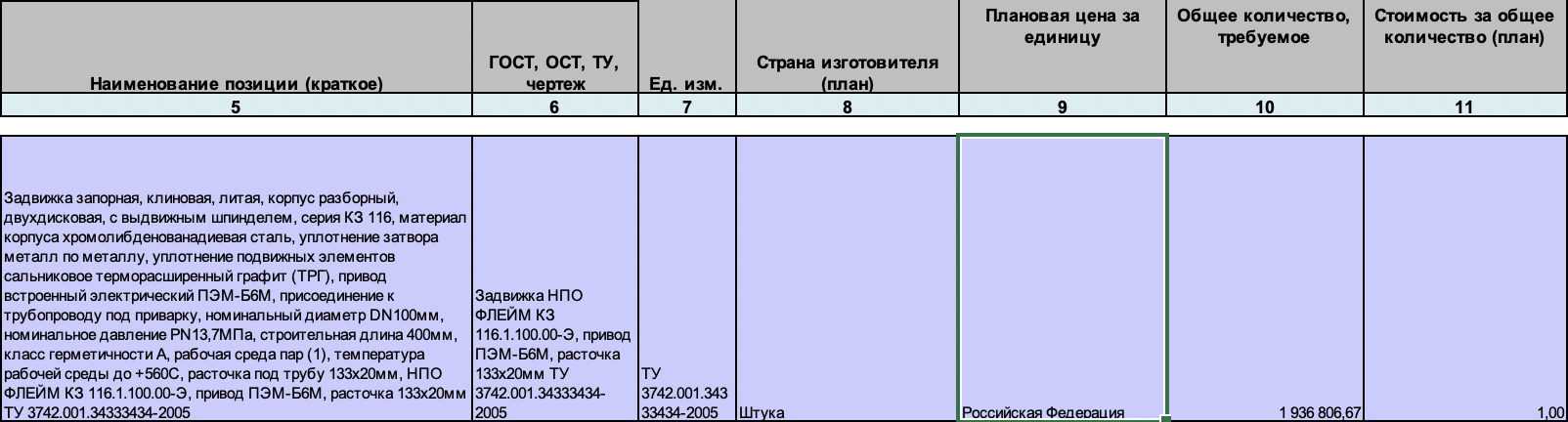 Компания &laquo;Интер РАО - Электрогенерация&raquo; выступила организатором тендера на поставку задвижек