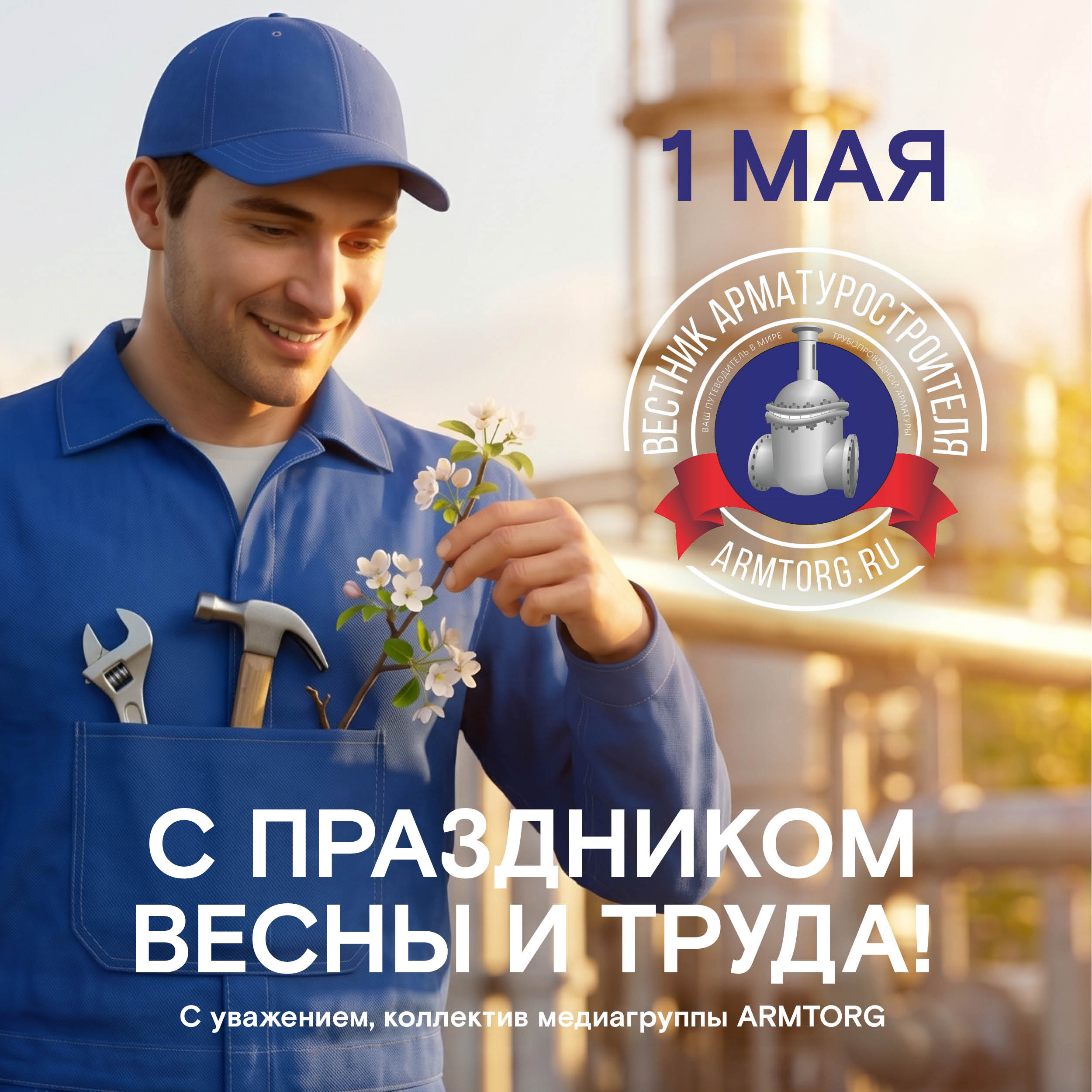 Медиагруппа ARMTORG поздравляет с праздником Весны и Труда!
