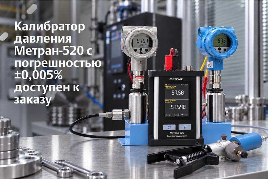 Компания «Метран» представила новое исполнение калибратора давления Метран-520