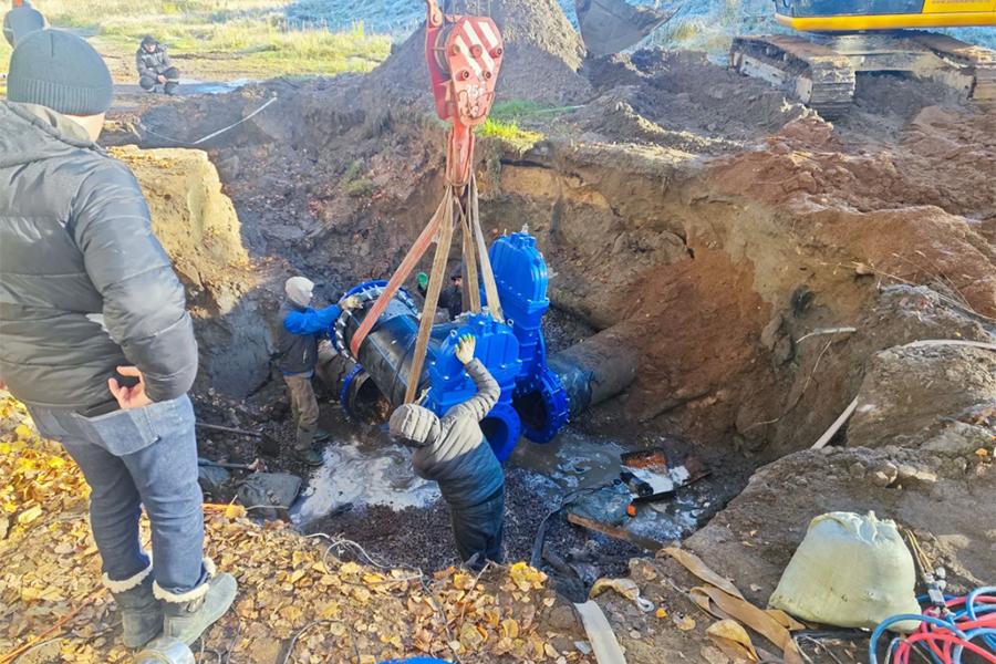 Клиновые задвижки и фланцы ДЕНДОР применены на водоочистных сооружениях ГУП «Леноблводоканал»