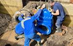 ГУП МО «Мособлводоканал» установило новые затворы и задвижки на водоводе первого подъема в Орехово-Зуевском городском округе 