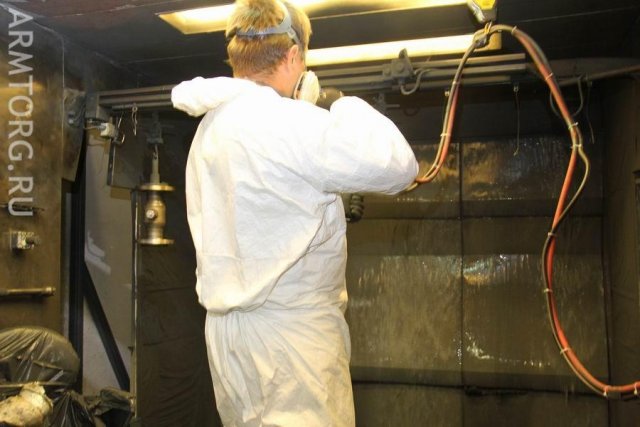 Фоторепортаж: Danfoss, часть.5. Участок окраски готовой продукции